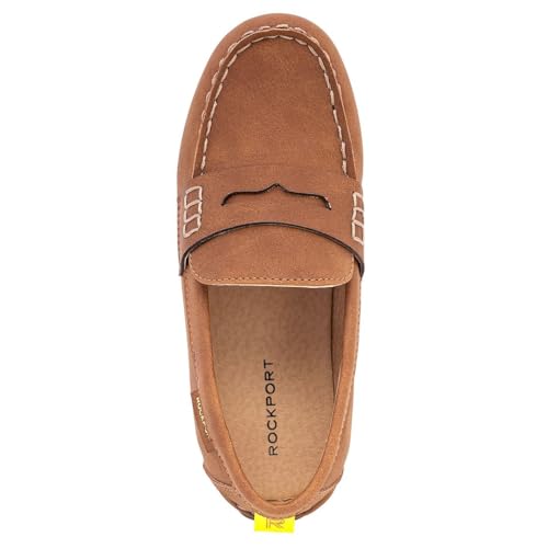 Image of Rockport Boys Mocassins Loafers Slip On Dress Penny Flat Shoes for Boys Kids (Little Kids & Big Kids)
