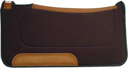 Diamond Wool Contoured Ranch Chocolate Western Saddle Pad Size 32x32 and 1/2" Thickness