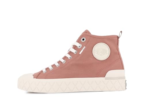 Image of Palladium Unisex Palla Ace Mid Organic Canvas Lace Up Sneaker
