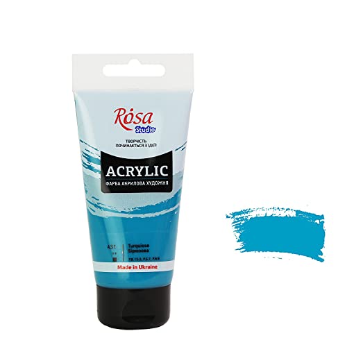 7 Artists Acrylfarbe Türkisblau 75 ml | Acryl Zum Malen | Künstlerbedarf Für Acrylmalerei | Acrylfarben Wasserfest | Acrylfarbe Künstlerqualität Cover
