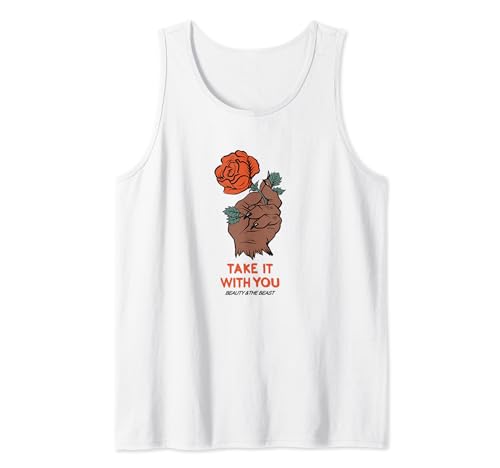 Top Disney La Belle et la Bête avec motif rose pour un look casual d'été