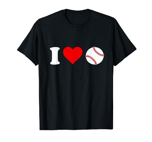 I Love Baseball Sports Fan Heart Shaped Baseball Fan...
