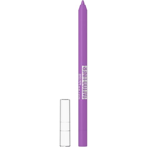 Maybelline New York - Crayon Gel Yeux Effet Tatouage - Waterproof & Tenue 36h - Tattoo Liner - Teinte : Purple Pop Maybelline New York - Crayon Gel Yeux Effet Tatouage - Waterproof & Tenue 36h - Tattoo Liner - Teinte : Purple Pop