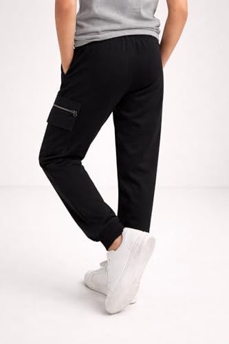 Image of Alan Jones Clothing Boys Joggers Trackpant | Premium French Terry Cotton Blend | Patch Pocket Detail | Casual, Playwear & Loungewear