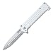 Tac Force Assisted Opening Rescue Tactical Pocket Folding Silver Spear Headed Stainless Stteel Blade Why so Serious? Knife Outdoor Survival Camping Hunting - White