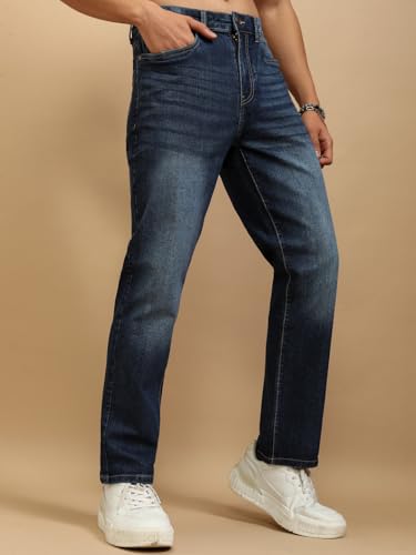 Image of Highlander Men's Straight Fit Jeans | Stretchable | Everyday Comfort & Style| Jeans for Man