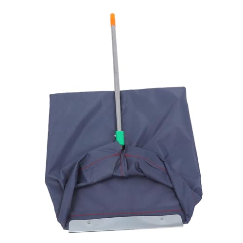 Beaupretty Recogedor de Jardín con Mango y Bolsa para Recogedor de Basura Resistente al Viento para Césped y Jardín Capacidad para Secas y Húmedas Color Gris Oscuro