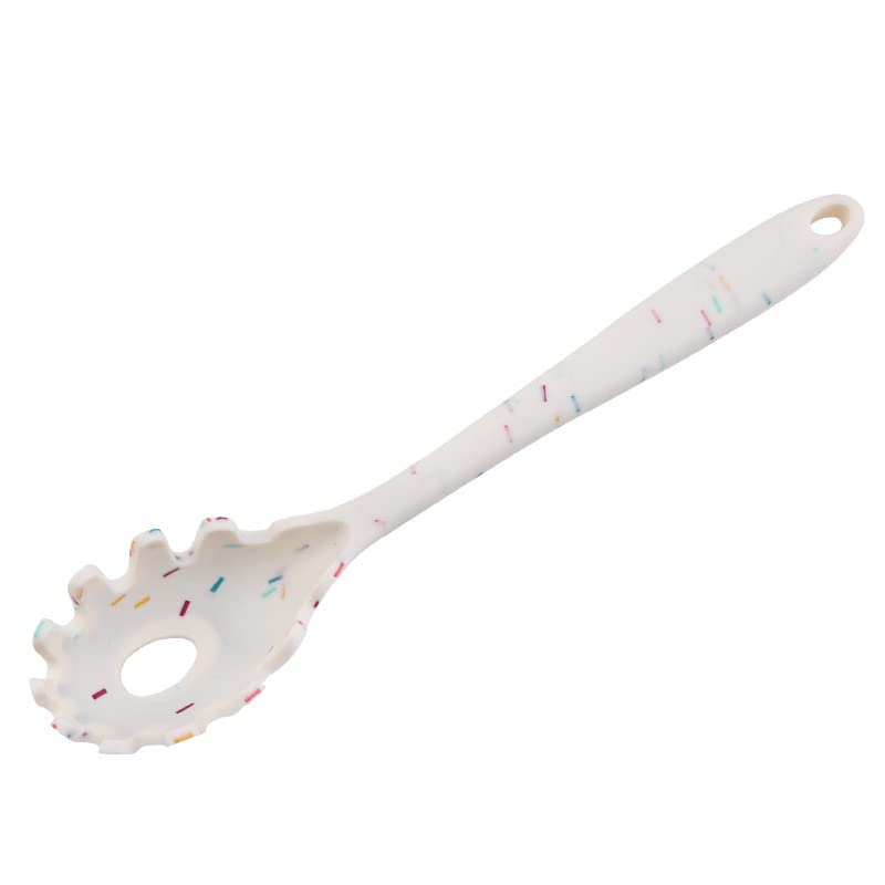Amazon.com: Silicone Pasta Fork (11.5"), High Heat Resistant to 480°F,  Hygienic One Piece Design, Spaghetti Strainer & Server Spoon Pasta Forks  (White): Home & Kitchen