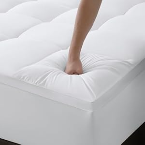 DUANDUAN Matratzen Topper 140x200 cm | Dicker Topper | Matratzenauflage mit 25 cm Tiefe Taschen | Weicher & maschinenwaschbar Matratzenschoner |Öko-Tex-zertifizierter | Weiß