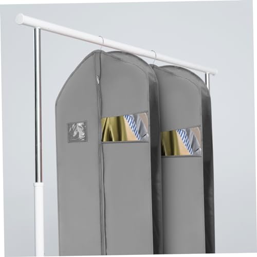 Amosfun 2 Pcs Non-Woven Garment Bags for Hanging Clothes Waterproof Suit Cover Storage 152x60x10cm for Travel and Costume Protection4