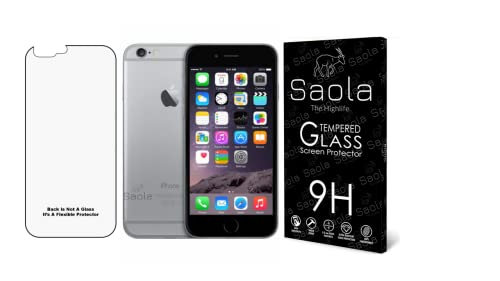 Image of Saola 9H BACK Protector For Apple Iphone 6 Plus (Not Glass, It?s a Flexible Protector) .Comes with One Minute Installation Kit & Wipes.