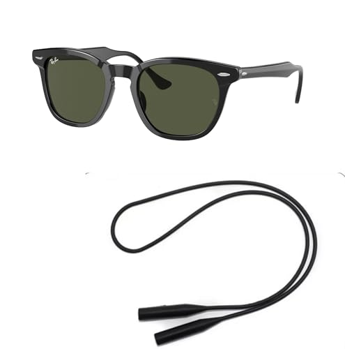 Ray-Ban RB2298 Sunglasses Bundle: RB 2298 HAWKEYE 901/31 Hawkeye Black Green and Universal Anti-slip Silicone Leash2