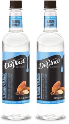 Image of Davinci Sugar-Free Almond Syrup - 750Ml Plastic Bottle, Pack of 2