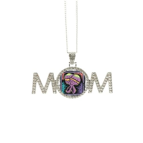 Collier raquette violette M : l'idée cadeau parfaite pour la fête des mères