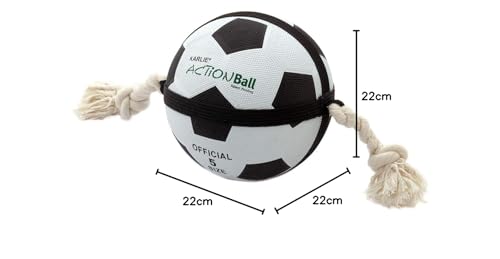 Karlie 45416 Action Ball - Fuß- und Basketbälle ø: 22 cm schwarz-weiss