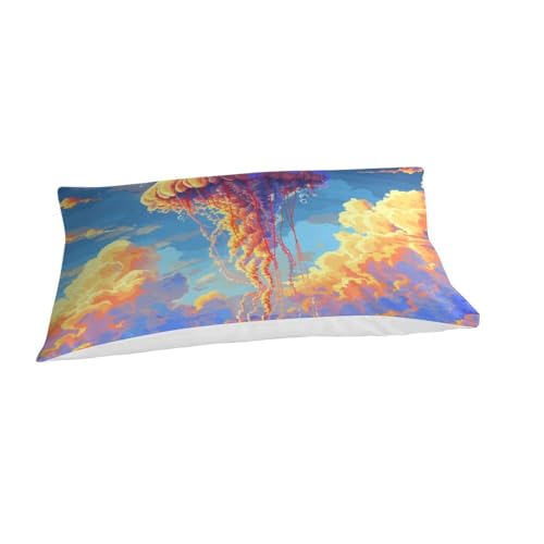 Housse de couette méduses 135x200cm en microfibre avec taie d'oreiller - 3