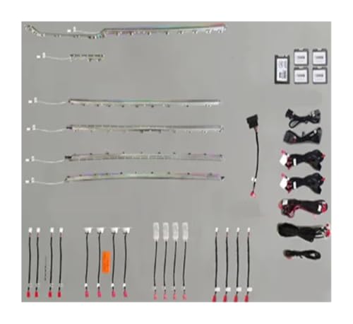 30-Colors Ambient Lamp Ash Wood Decorare Light Whole Lamp Source Support Breathing Mode Compatible with VW Passat B8 2017-2021(Symphony Sets)