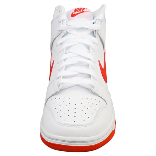 NIKE Herren-Basketball, Wei&szlig;/Picante Rot-Wei&szlig;, 40 EU, Wei&szlig; Picante Rot Wei&szlig;, 41 EU