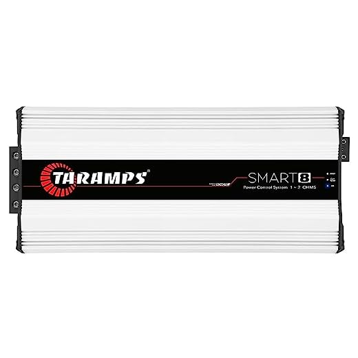 Taramps Amplificador Classe D Smart 8 - 1 Canal 8.000 Watts RMS - 1~2 OHMS