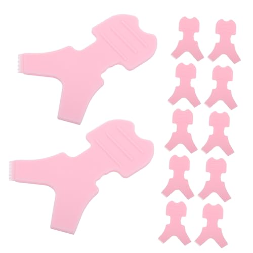 BESTYASH Silicone Eyelash Applicator Brush Gentle Lash Perm Tool for Natural Curl 50pcs Set