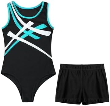 MSemis Gymnastik Trikot Jungen - Ärmellos Mit Shorts | Turnanzug Für Ballett & Tanz