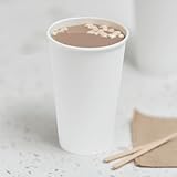 Lollicup C-K516W Karat Paper Hot Cup, 16 oz, White (Case of 1000)