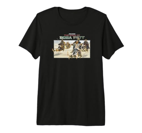 T-shirt Star Wars Boba Fett Group Speeder Pursuit en coton