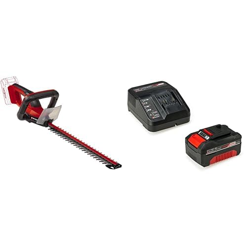 Einhell Taille-haies sans fil GC-CH 18/40 Li Solo Power X-Change (18 V, 40 cm longueur de coupe, 13 mm écartement des dents, poignée ergonomique) avec...