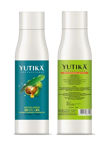 Image of Yuthika Professional Blonder Powder 500gm with Hair Color Developer 20 Volume (6%) 1000ml