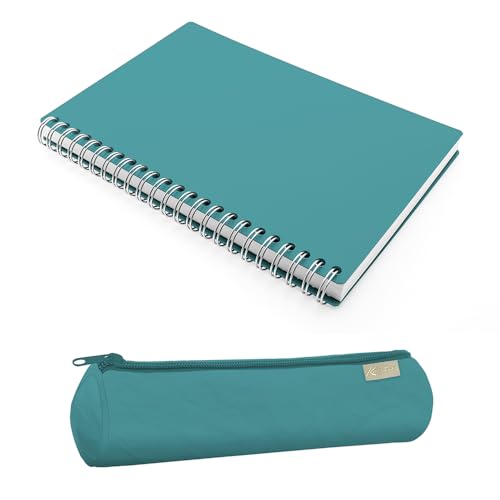 Carnet A5 à rayures et trousse italienne, idée cadeau original