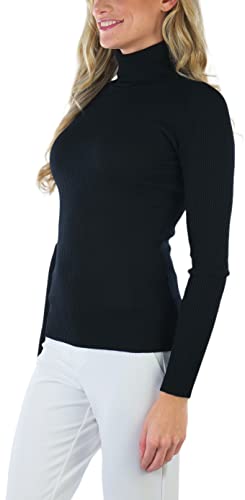 Image of ToBeInStyle Women's Classic Knit Fold Over Turtleneck Pullover