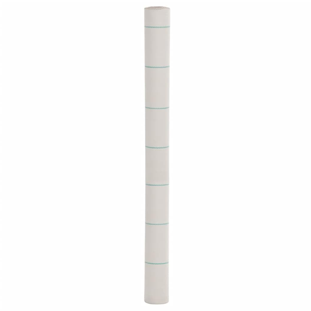 vidaXL Membrane Anti-Mauvaises Herbes Blanc 1,5x50 m PP, Tissu Anti-Mauvaises Herbes, Membrane de contrôle des Mauvaises Herbes, Tapis de paillage