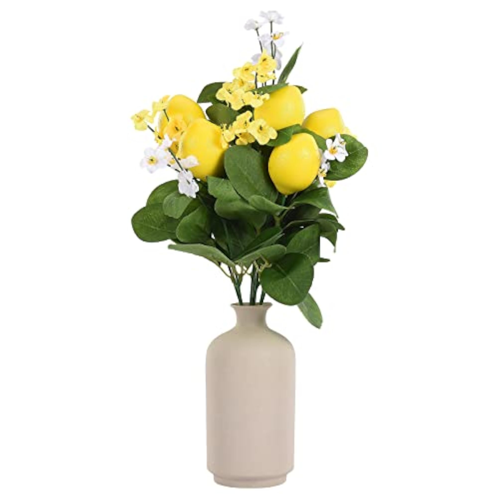 2 Pack Artificial Lemon Branches Yellow Lemon Fruit Decor