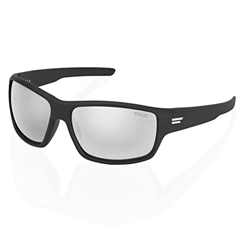 Image of TOROE Eyewear FIELD Wrap Around Sport Sunglasses With Polycarbonate Polarized Lenses, Lightweight TR90 Frame