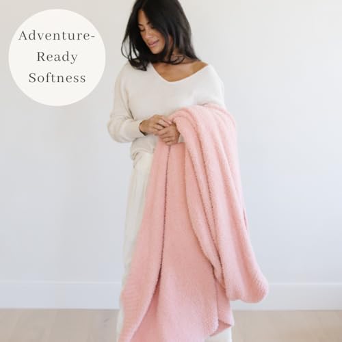 Image of Saranoni Bamboni Baby Blanket | Luxury Plush Super Soft Blanket | Breathable Comfy Blankets for Kids and Teens | Peach - 40 inch x 60 inch
