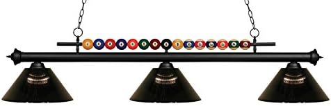Z-Lite 170MB-ARS 3 Billiard Light, Matte Black