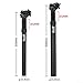 Aluminum Alloy Mountain for Bike Seat Post Shock Absorber with Built-in Spring, Adjustable Suspension Seat Tube for 25.4mm to 33.9mm Diameter Seat Tubes (350mm Length)(25.4 * 350MM)