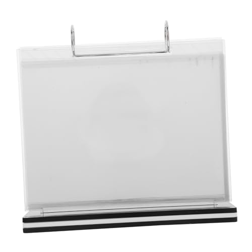NAMOARLY : Menu Card Holders Paper Stands for Display Page Flip Sign Holder Menu Holders for Tables
