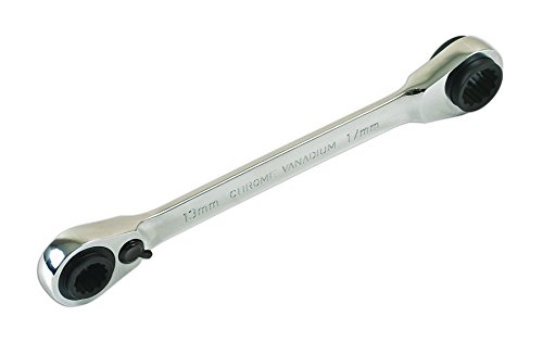 Laser 6801 clé à cliquet réversible 4 en 1 couleur argent