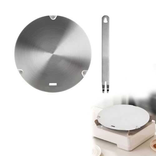 La mejor comparación de Cocina placa gas al mejor precio. 37 Difusor de Calor Placa Difusora de Inducción Acero Inoxidable, Adaptador de Placa de Inducción con Mango Extraíble Convertidor Conducción de Calor para Cocina de Gas Eléctrica...