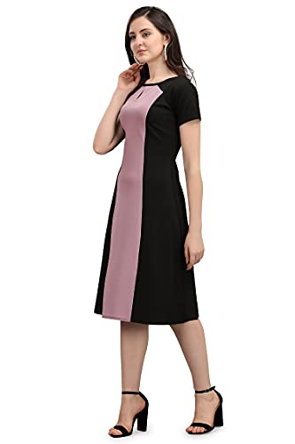 Image of PURVAJA Women's Fit & Flare Knee-Length Dress