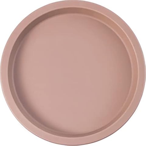 Carrotez Bulky Thick Drink Coasters Non Slip Base Silicone Coaster for Cups Plain Simple Design - Pink Beige Cover