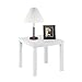 Furinno Classic Square Parsons Side End Table, 1-Pack, White