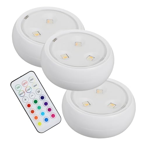 Tofficu 1Juego Luces LED Táctiles Regulables Para Armarios De Presión USB Recargable Para Cocina y Muebles