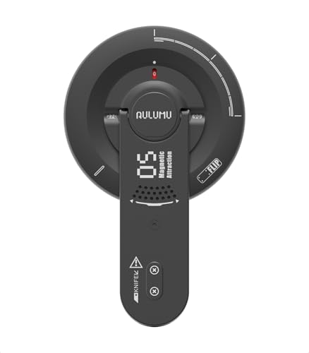 Aulumu G05 Air for MagSafe Grip Stand | Rotation Angle Adjustment | Aluminium Alloy Ultra Light & Ultra Thin | with Box Opener - Black