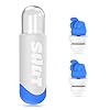 Ear Plugs for Sleep - Noise Cancelling Earbuds with Double Tips, Soft Reusable Silicone Earplugs with Portable Case for Noise Reduction, Sleep, Work, Focus, Blue