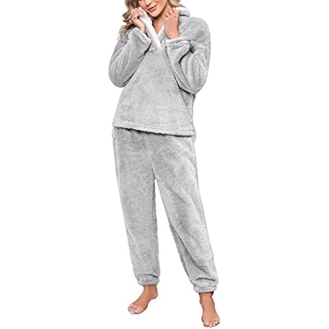 Niwicee Women's Warm Fleece Pyjama Set Cover