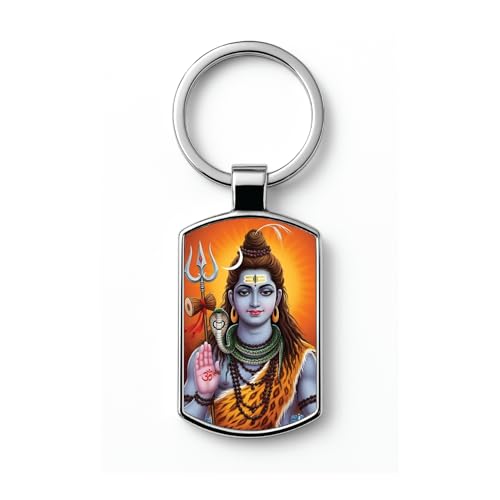 Image of Stylish Metal Keychains with Permanent Glossy Print - Inspirational Quotes & Spiritual Designs - Perfect Key chains for loved ones, Personal Use, Gifts & Return Gifts