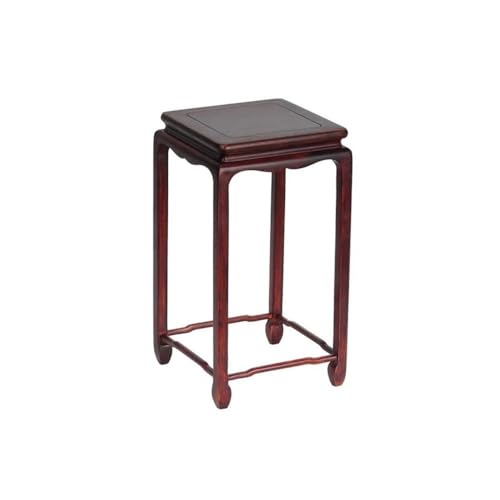 Taburete cuadrado de madera para macetas, base de jarrón y bonsái 2