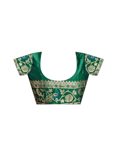 Image of SIRIL Women's Paithani jacquard Silk Saree |Chandrakor Paithani jacquard Saree With Unstitched Blouse Piece